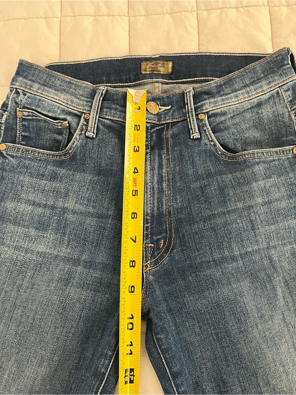 Mother Women’s Dark Blue  Jeans - Picture 10 of 12